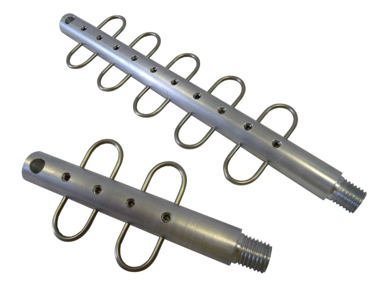 ICC ALU haltartó adapter medertapogató rúdhoz 30 cm, 10 db akasztóval