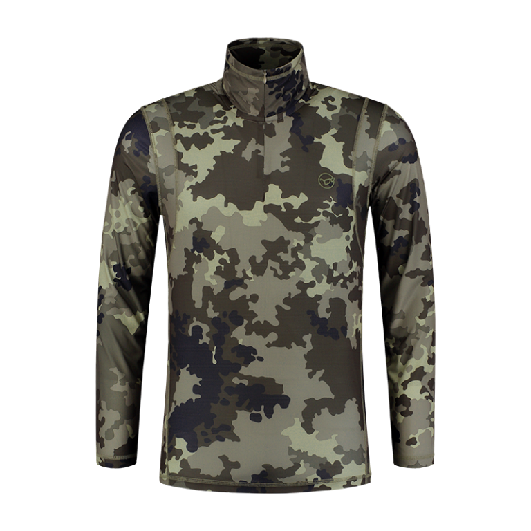 Korda Kool Quick Dry Long Sleeve Neck Kamo - Póló