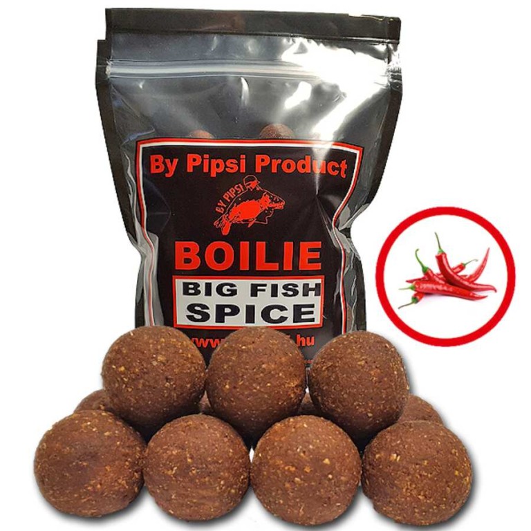 By Pipsi Big Fish Spice Boilie (Csípős-Fűszeres) 20 mm 1 kg