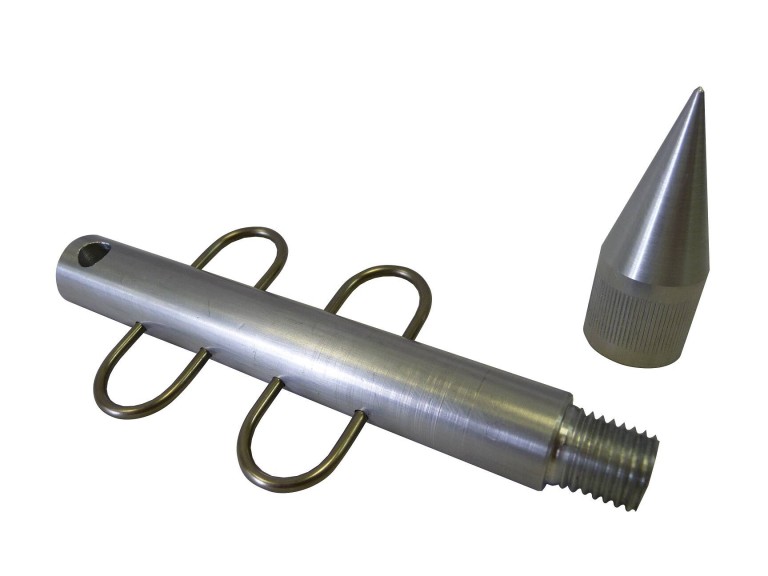 ICC ALU haltartó adapter medertapogató rúdhoz 30 cm, 10 db akasztóval