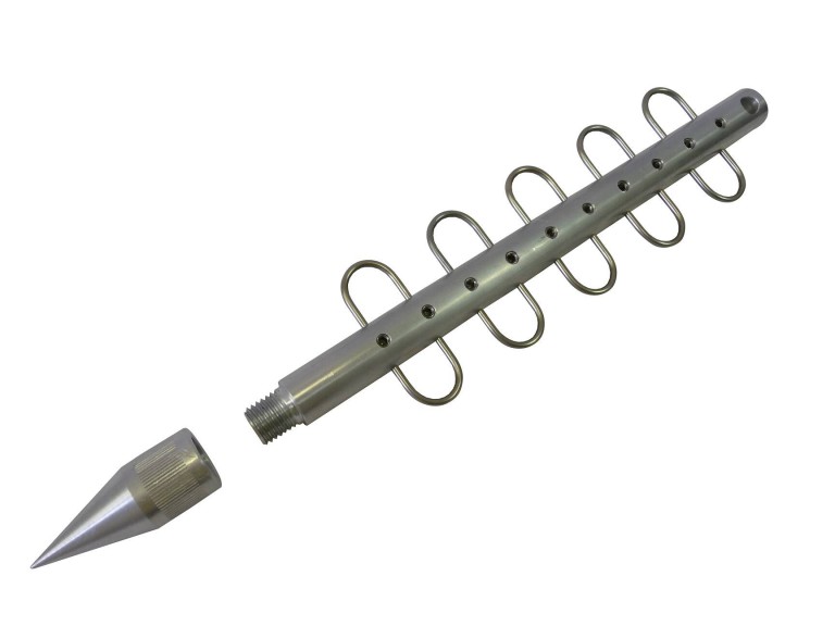 ICC ALU haltartó adapter medertapogató rúdhoz 30 cm, 10 db akasztóval
