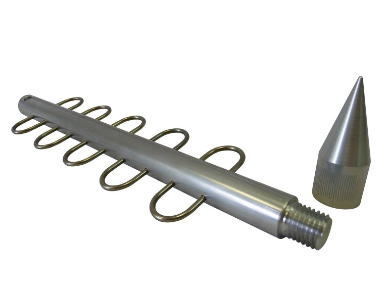 ICC ALU haltartó adapter medertapogató rúdhoz 15 cm, 4 db akasztóval