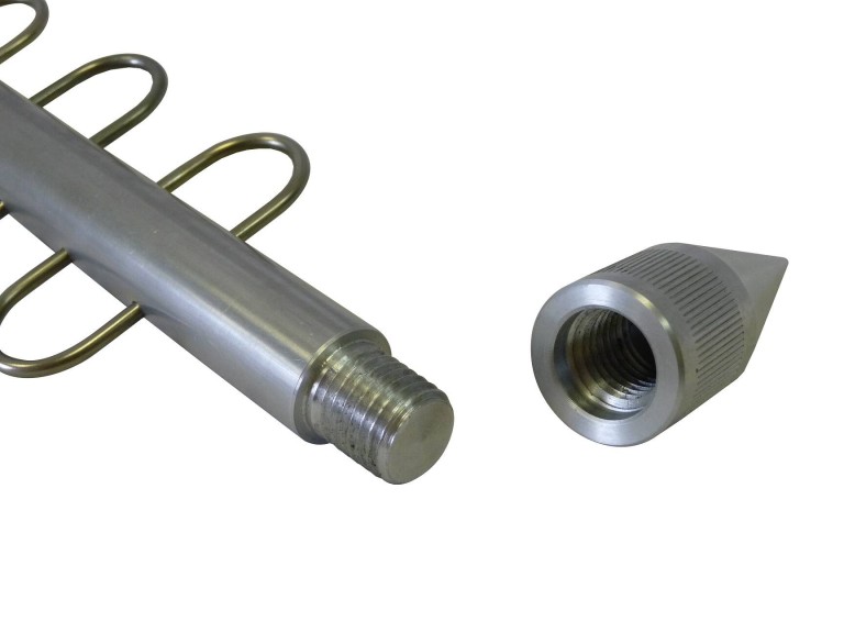 ICC ALU haltartó adapter medertapogató rúdhoz 15 cm, 4 db akasztóval