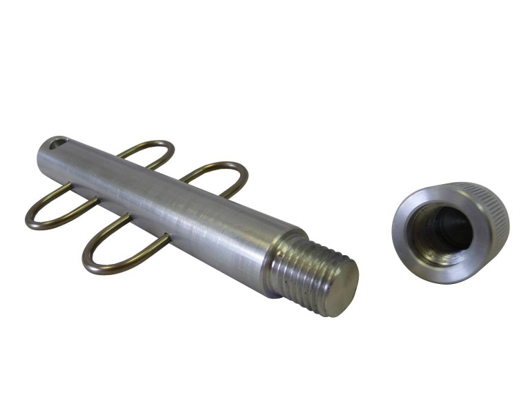 ICC ALU haltartó adapter medertapogató rúdhoz 15 cm, 4 db akasztóval