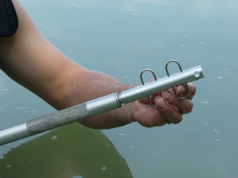 ICC ALU haltartó adapter medertapogató rúdhoz 15 cm, 4 db akasztóval