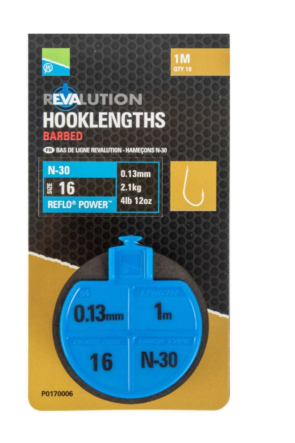 Preston Revalution N-30 Hooklengths előkötött előke