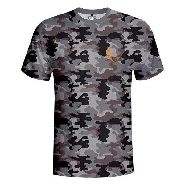 Savage Gear Simply T-Shirt Camo - Camo mintás póló