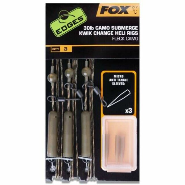 Fox Edges Cam Heli rigs kwik change - Előfűzött előtét