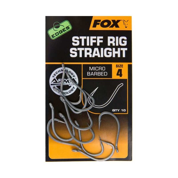 Fox Edges Armapoint Stiff Rig Straight - Szakállas Horog