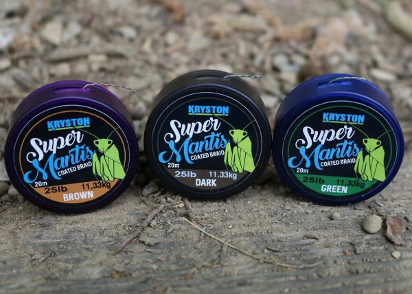 Kryston Super Mantis Coated Braid Green 20 m - Előkezsinór zöld színben