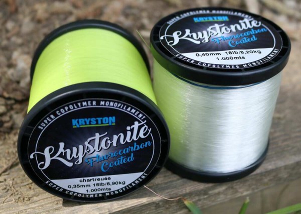 Krystonite Super Mono Chartreuse 1000 m - Monofil főzsinór fluorocarbon bevonattal sárga