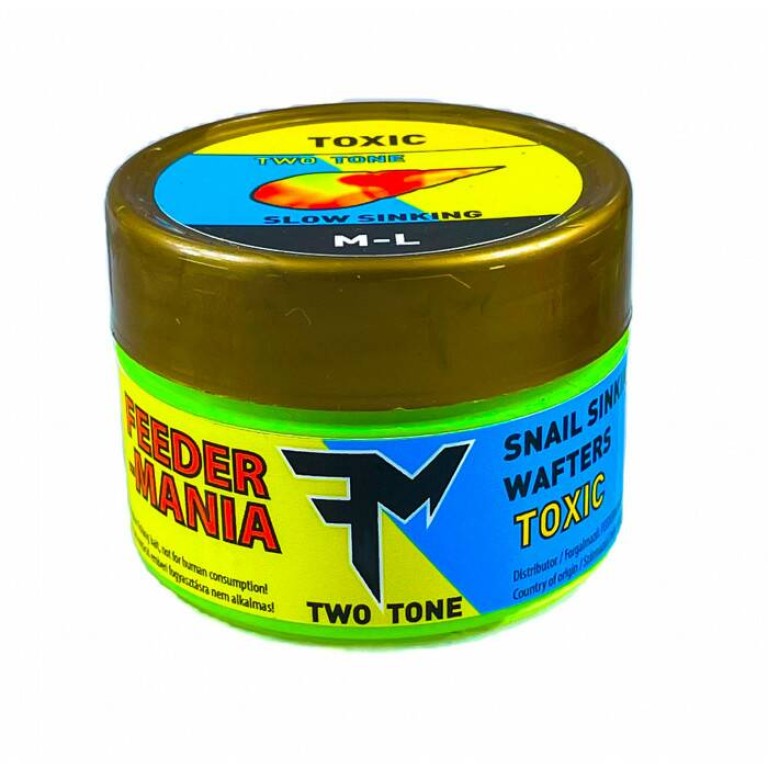 Feedermania Snail Sinking Wafters Two Tone M-L - Kikönnyített fekvő gumicsiga M-L