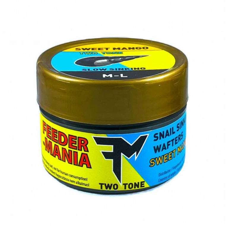 Feedermania Snail Sinking Wafters Two Tone M-L - Kikönnyített fekvő gumicsiga M-L