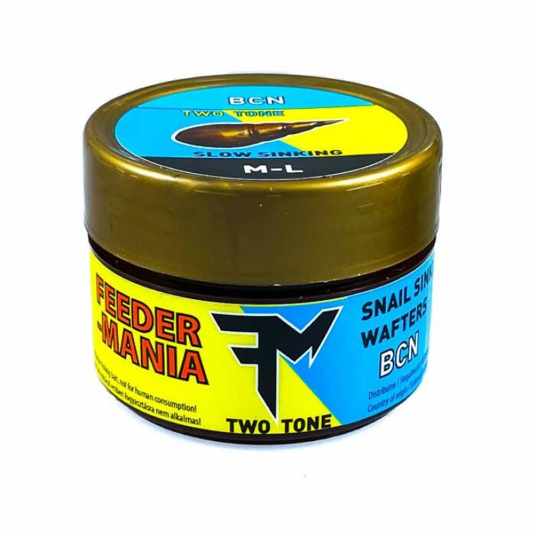 Feedermania Snail Sinking Wafters Two Tone M-L - Kikönnyített fekvő gumicsiga M-L