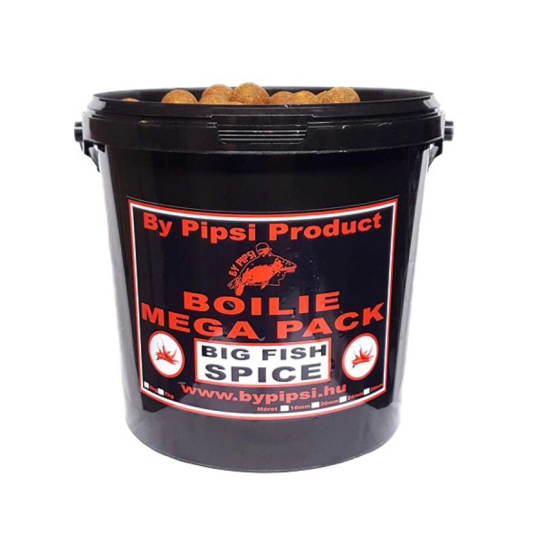 By Pipsi Big Fish Spice (Csípős-Fűszeres) 24 mm Mega Pack 5 kg