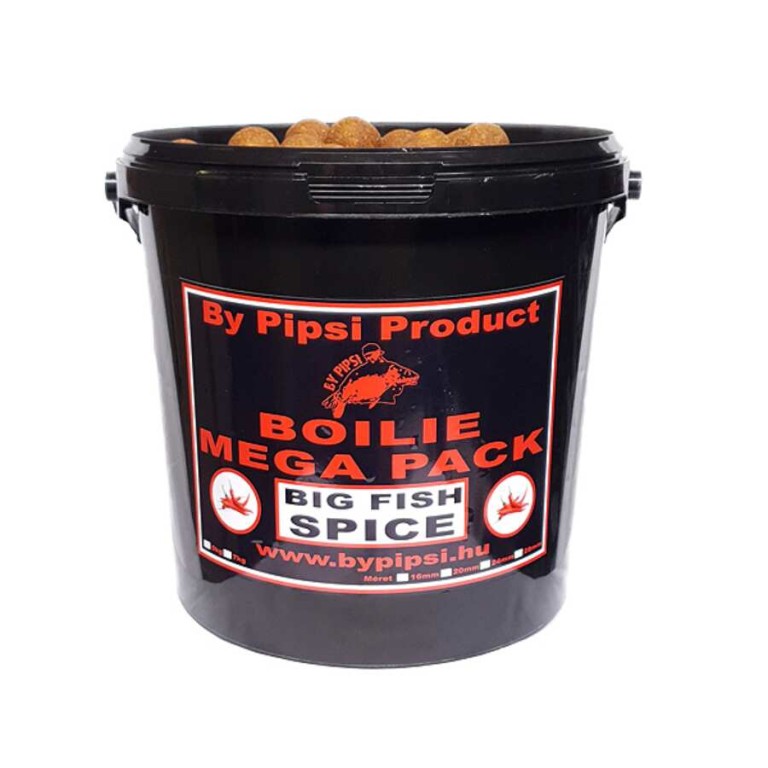 By Pipsi Big Fish Spice (Csípős-Fűszeres) 24 mm Mega Pack 5 kg