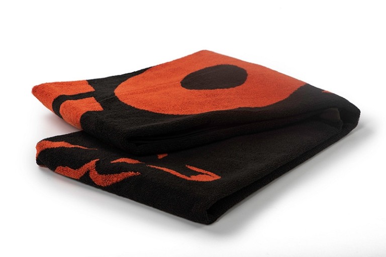 Fox Beach Towel Black/Orange - Strandtörölköző