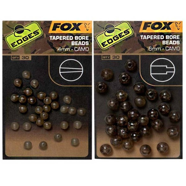 Fox Edges Camo Tapered Bore Bead - Gumigyöngy 