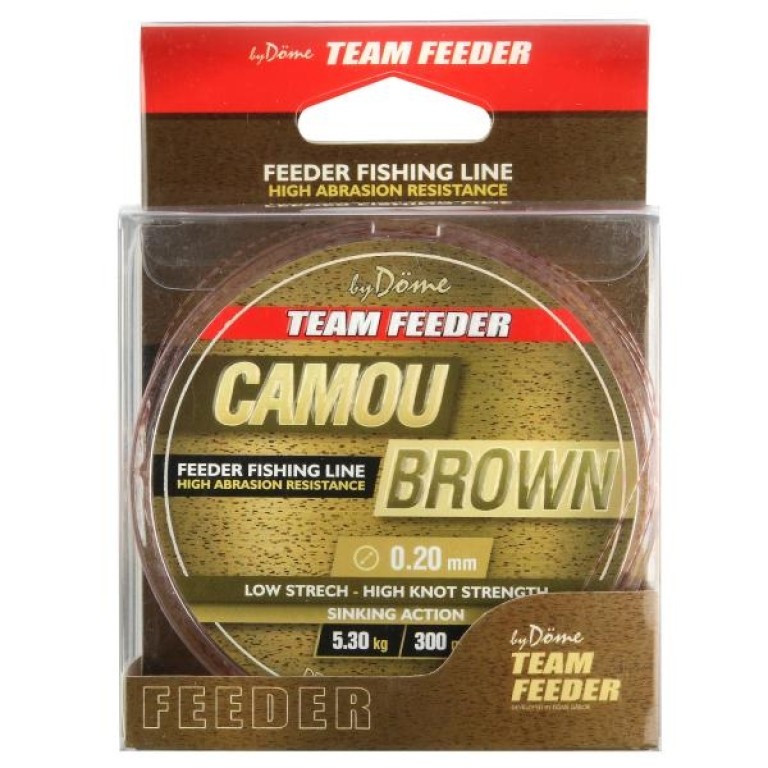 By Döme Team Feeder Camou Brown Line 300 m
