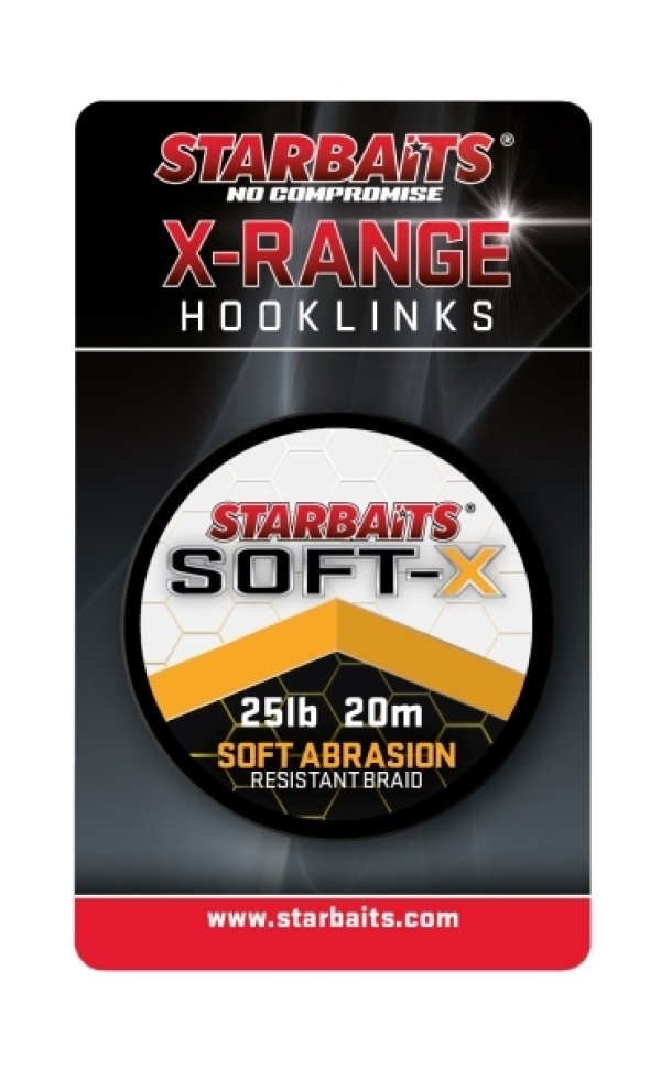 Starbaits X-Range Hooklinks Soft-x 20 m - Lágy fonott előkezsinór