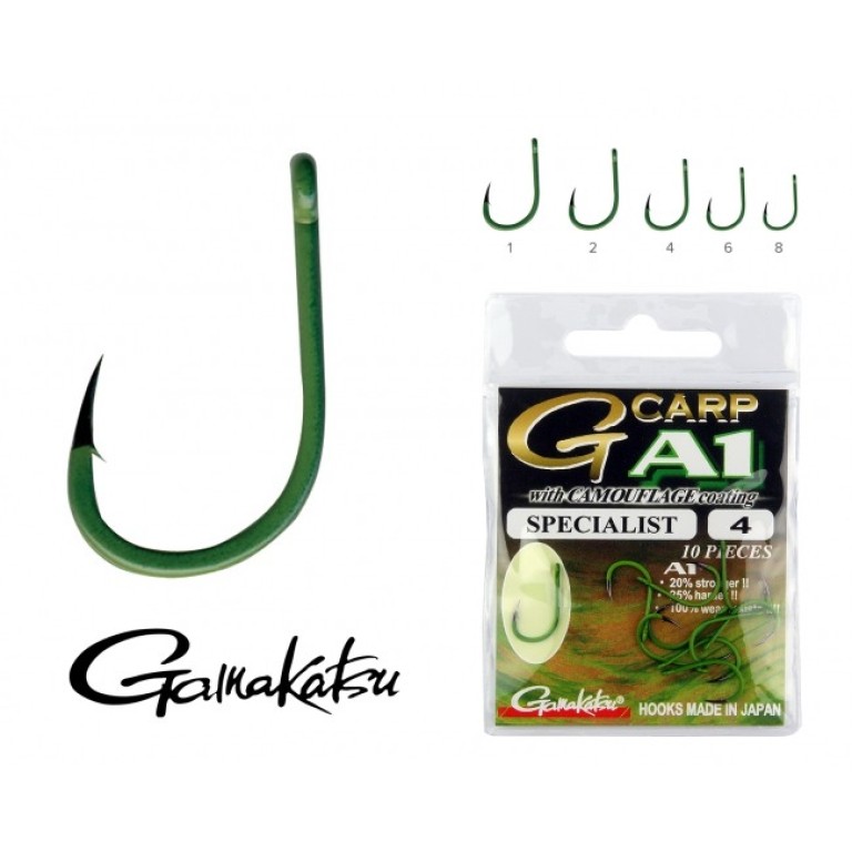 Gamakatsu A1 Carp Green Specialist - Horog