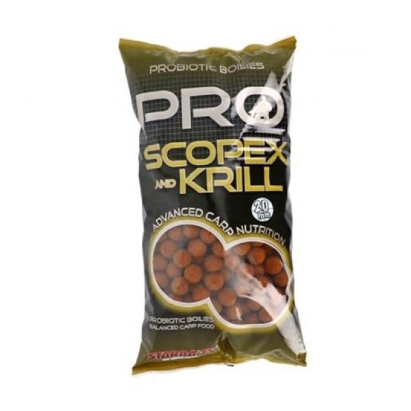 Starbaits Pro Scopex & Krill Boilie /scopex és krill/ bojli 1kg