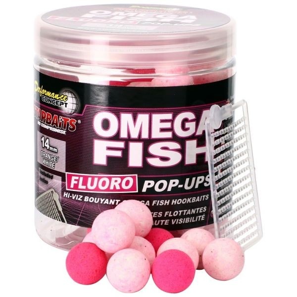Starbaits Omega Fish Fluo Pop up 80 g 14 mm