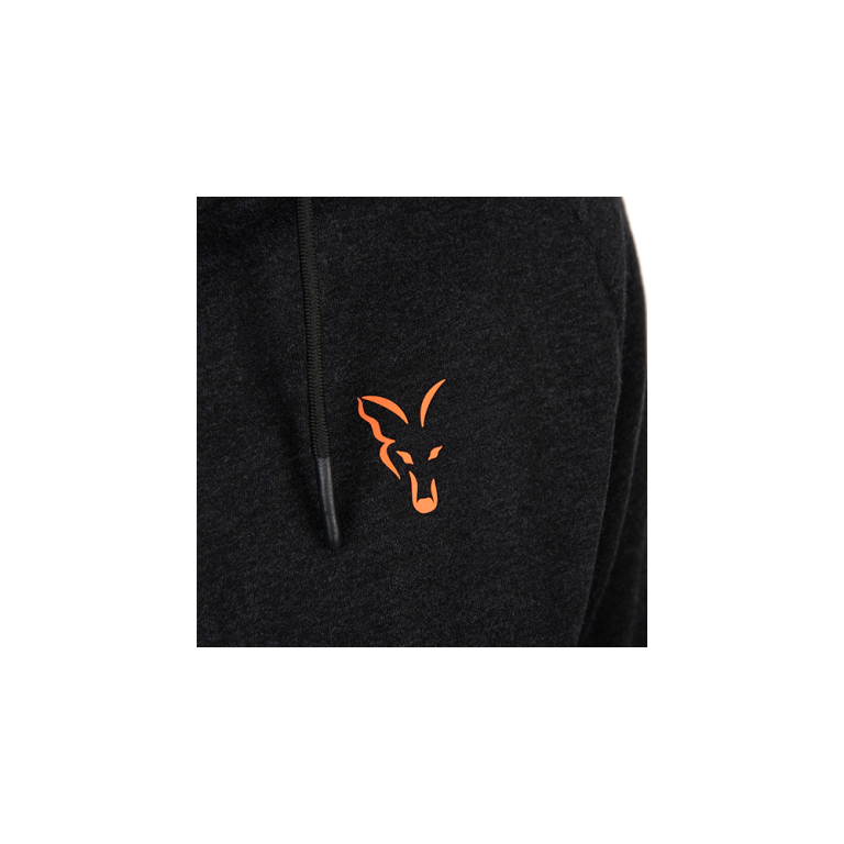 Fox New Collection LW Hoody Black & Orange - Kapucnis pulóver