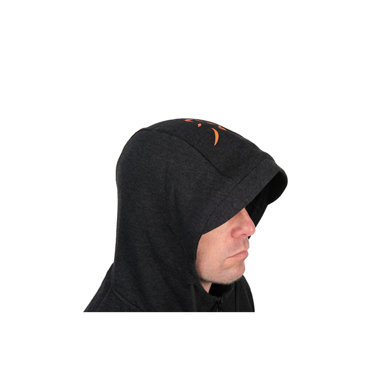 Fox New Collection LW Hoody Black & Orange - Kapucnis pulóver