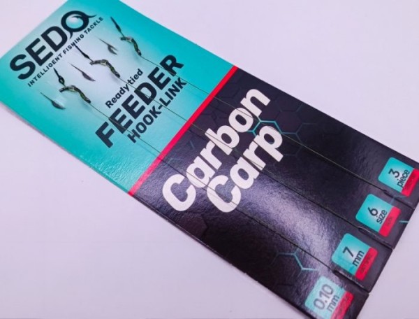 Sedo Carbon Carp Feeder Rig - Előkötött feeder előke