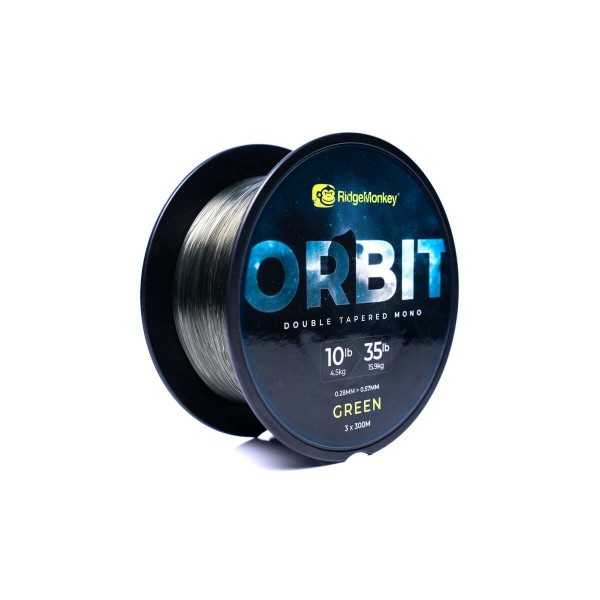 RidgeMonkey Orbit Double Tapered 12-35 lb Green monofil zsinór 3x300 m