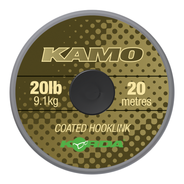 Korda Kamo coated Hooklink 20 lb-9.1 kg - Előkezsinór 20 m