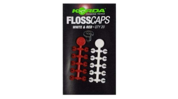 Korda Floss Caps White/Red - Stopper
