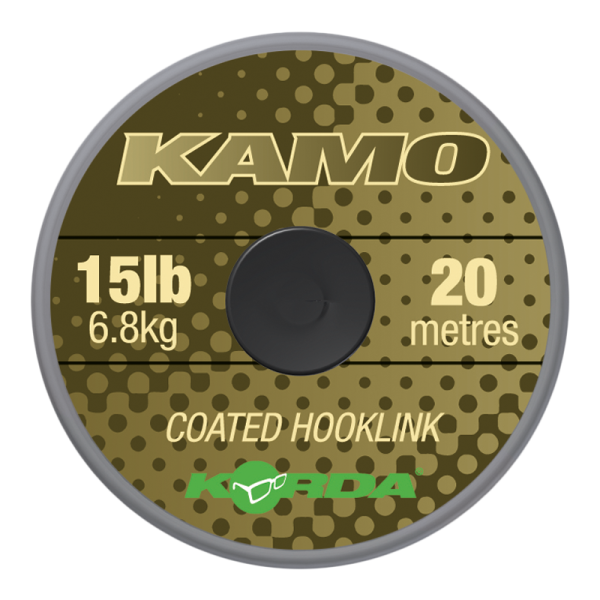 Korda Kamo coated Hooklink 15 lb-6.8 kg - Előkezsinór 20 m