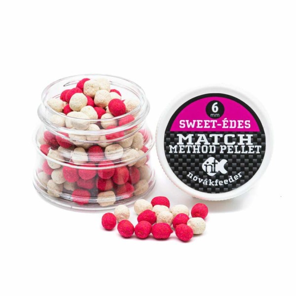 Novák Feeder Match Method Pellet Sweet Pink-Fehér 6 mm