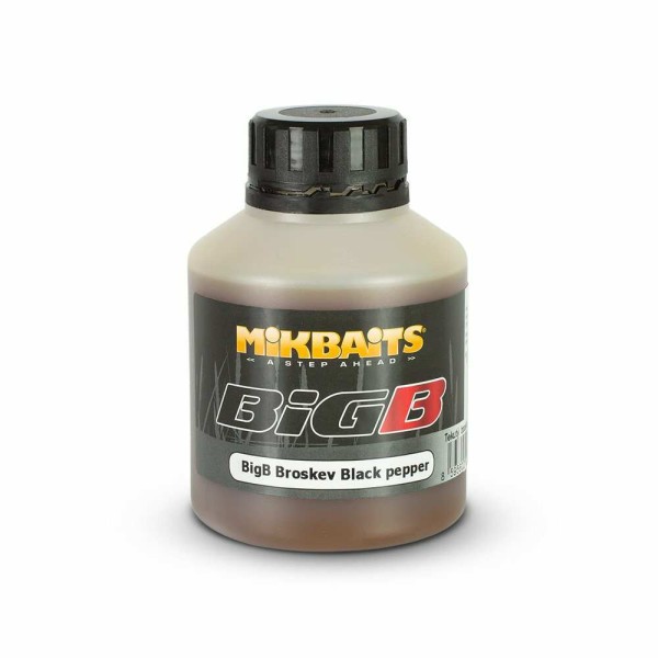 Mikbaits Legends BigB booster - Őszibarack feketebors 250 ml