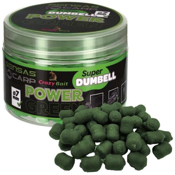 Sensas Super Dumbell 7 mm Power Green (fokhagyma) 80 g