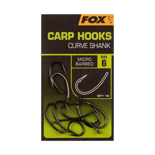 Fox Carp Hooks Curve Shank - Szakállas horog