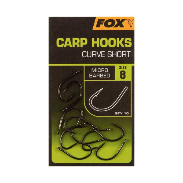 Fox Carp Hooks Curve Shank Short - Szakállas horog