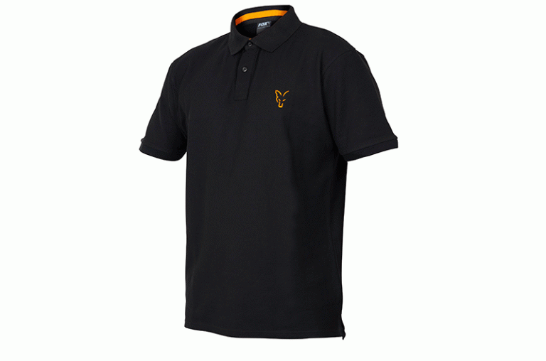 Fox Collection Black/Orange polo shirt - Galléros póló