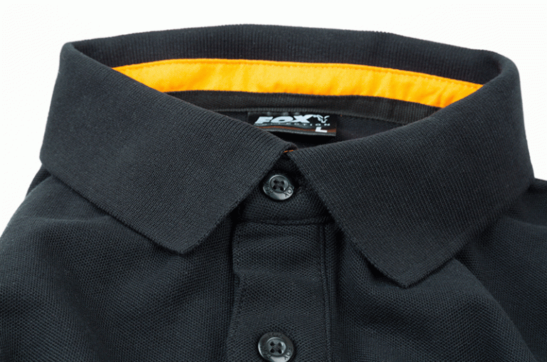 Fox Collection Black/Orange polo shirt - Galléros póló