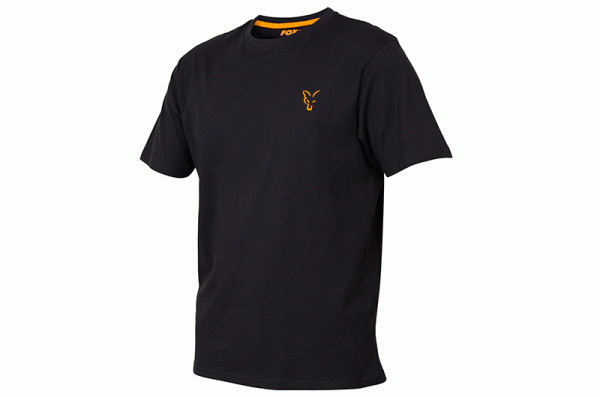 Fox Collection Black Orange T- Shirt - Póló