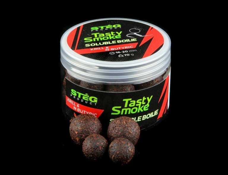Stég Product Tasty Smoke soluble boilie 10-12 mm 70 g